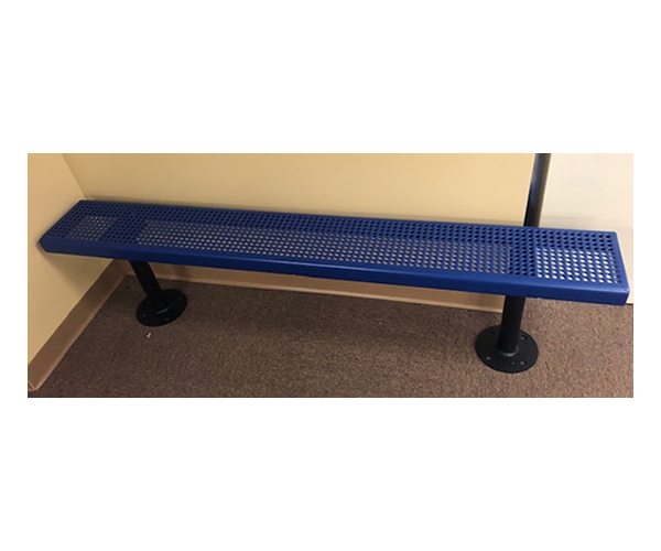 6' Bench without Back- Blue