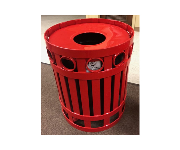 SAM-TRS04-R 32 gal Receptacle with Liner and Lid