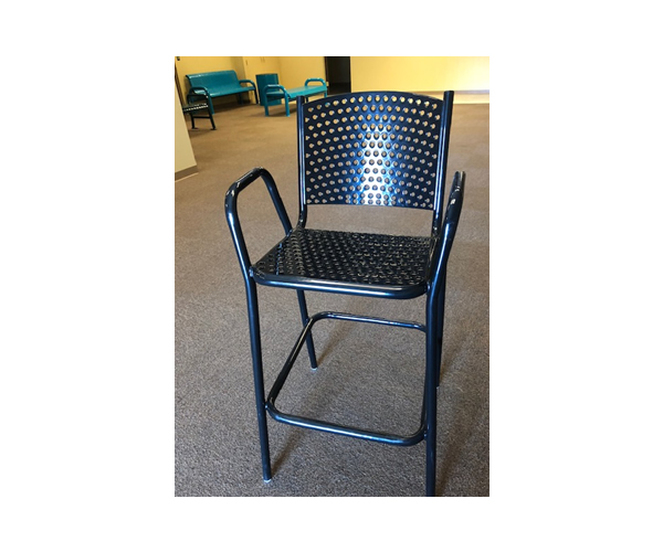 SAM-TBL-13-BLK- Perforated Bar Stool