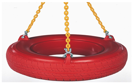 Tire & Plastisol Coated Chain Assembly