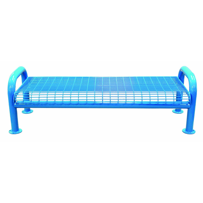 6' Wire Metal Bench, U-Leg