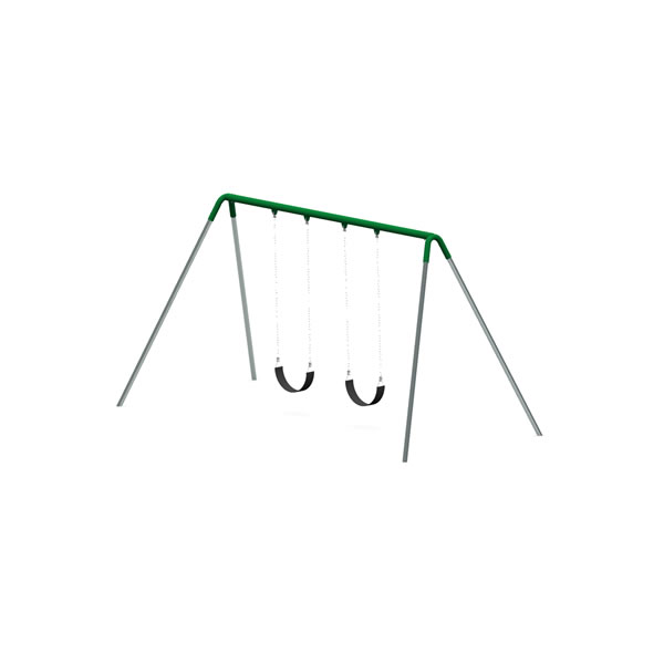 Bi-Pod Swing (Galvanized Uprights) - One Bay