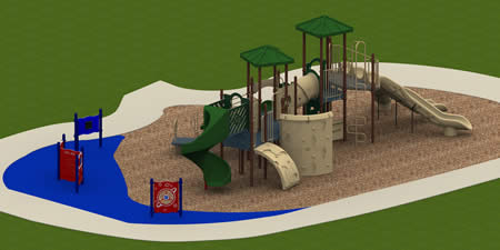 Martin Luther King Center Complete Playground Package