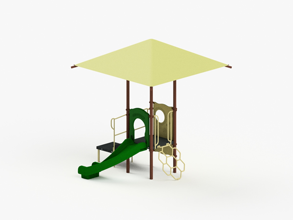 Quick Ship Playground Equipment Structure 1 Shade