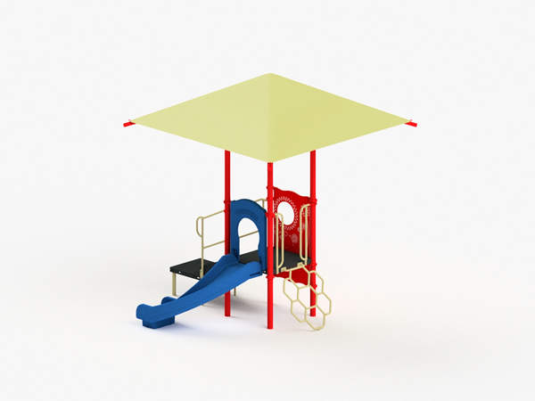 Quick Ship Playground Equipment Structure 1 Shade