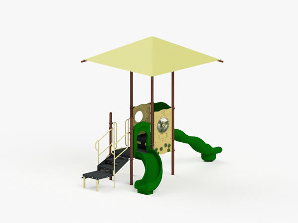 Quick Ship Playground Equipment Structure 2 Shade