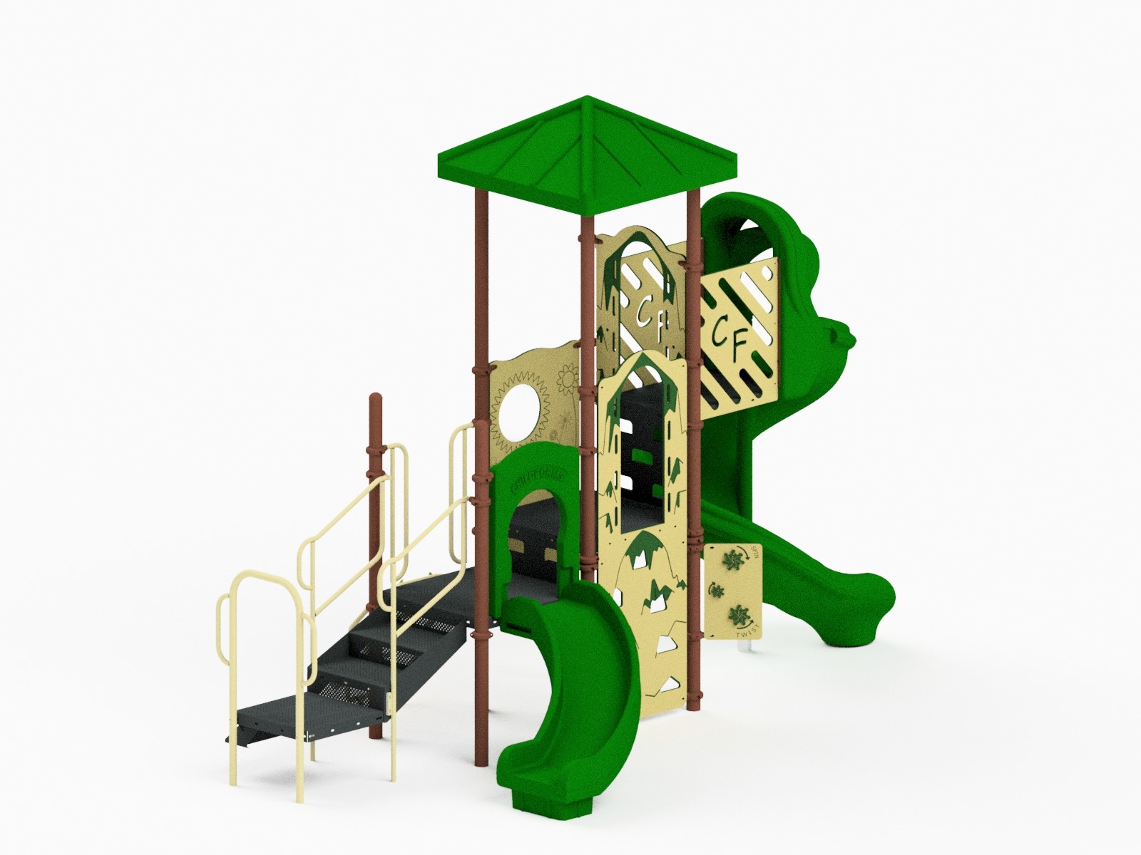 Quick Ship Playground Equipment Structure 3