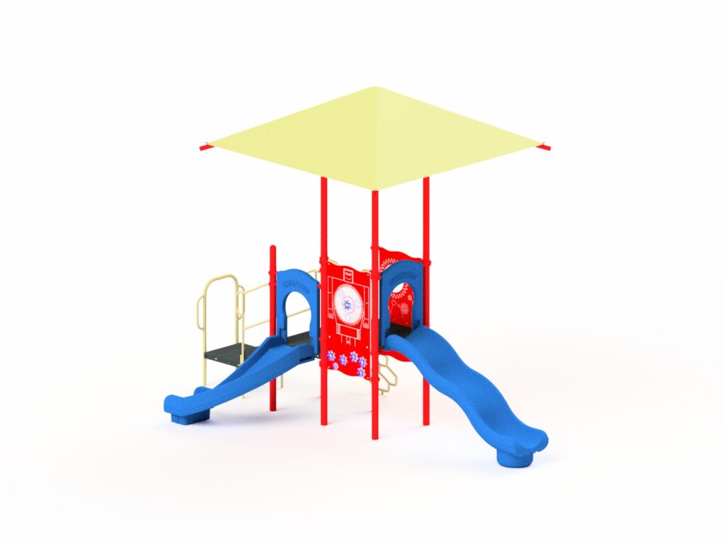 Quick Ship Playground Equipment Structure 2 Shade