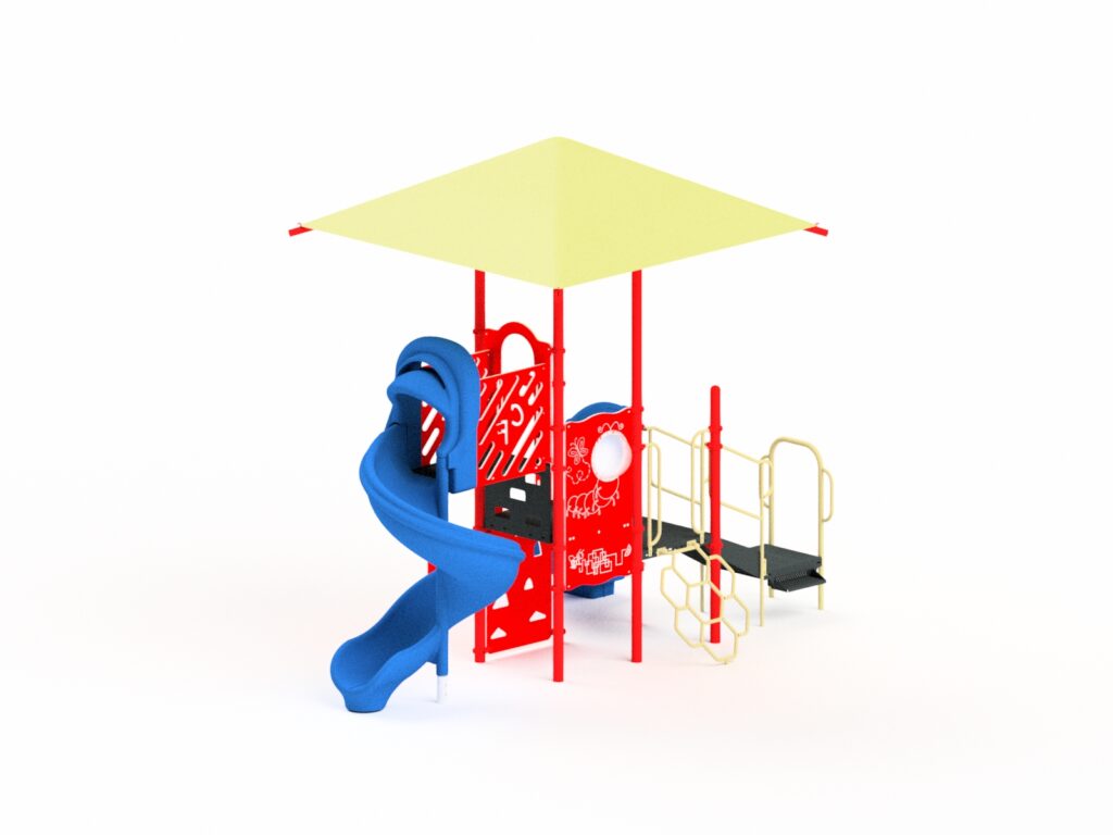 Quick Ship Playground Equipment Structure 3 Shade